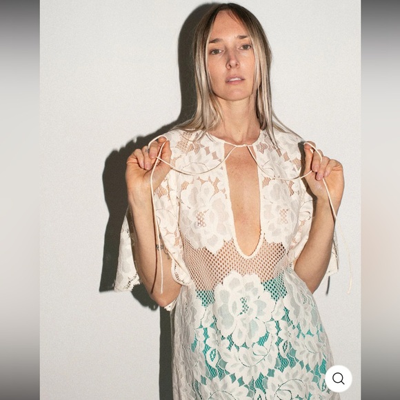 MR. LARKIN LOLA Dress Elegant | Creamy Lace Maxi Dress - Picture 3 of 15